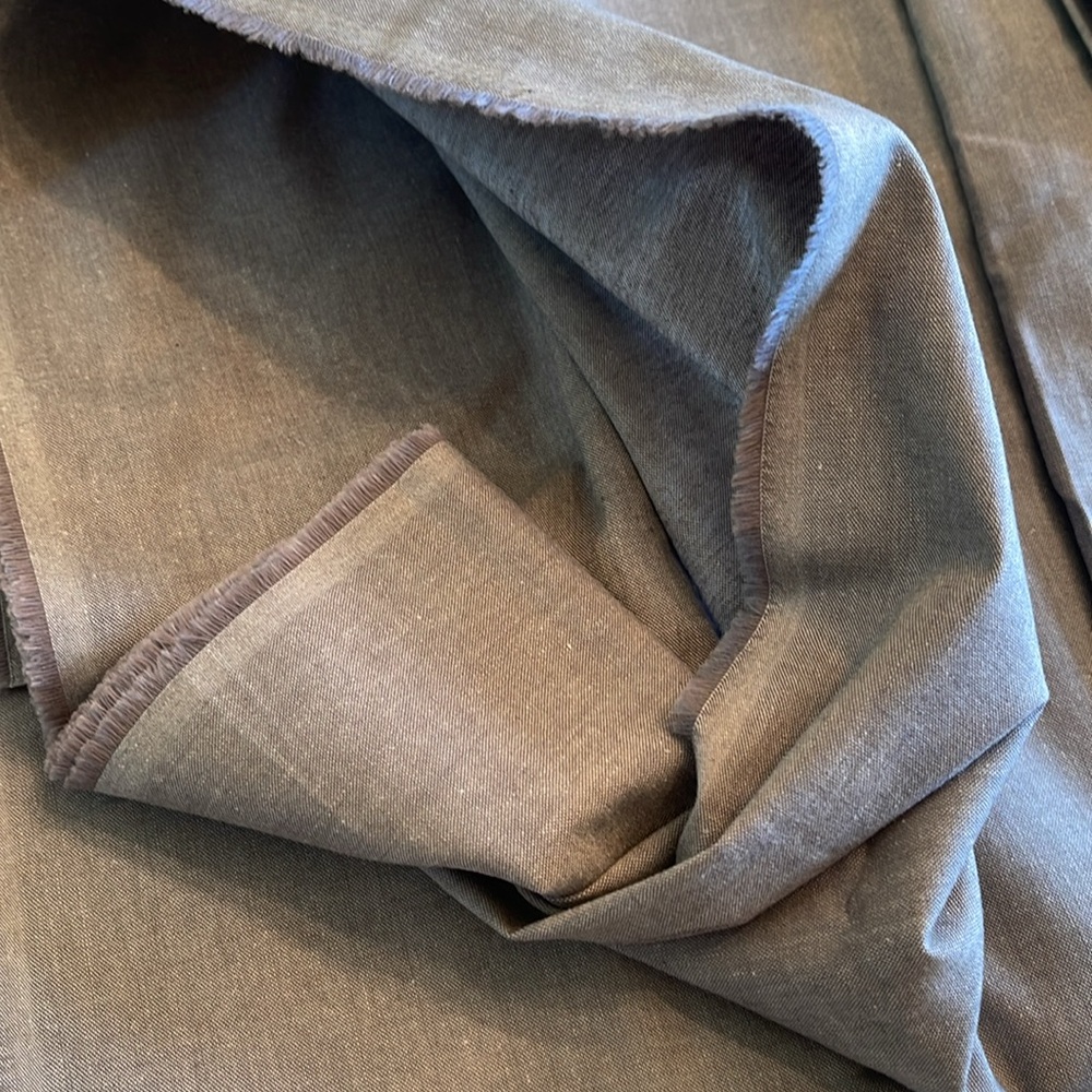 Gray Textured Fabric/ 2 2/3 yds/ 45 in wide - Picture 2 of 2
